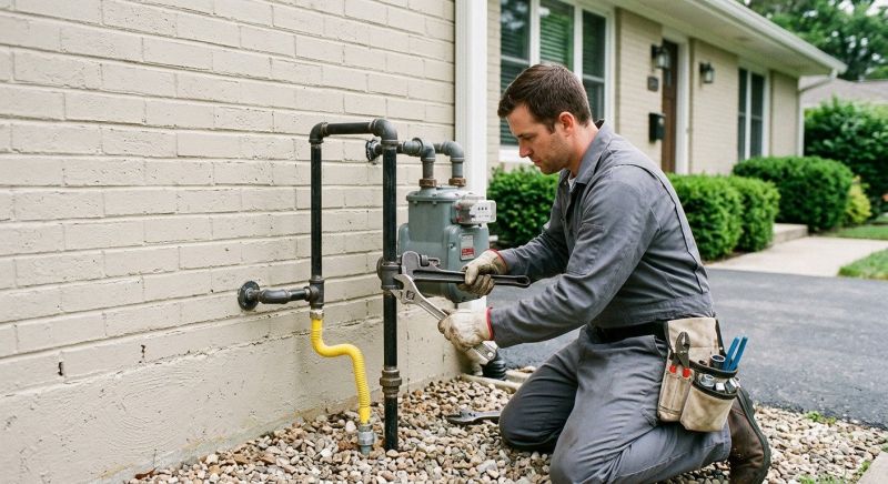 Fire Pit Gas Line Installation in Kansas City, MO